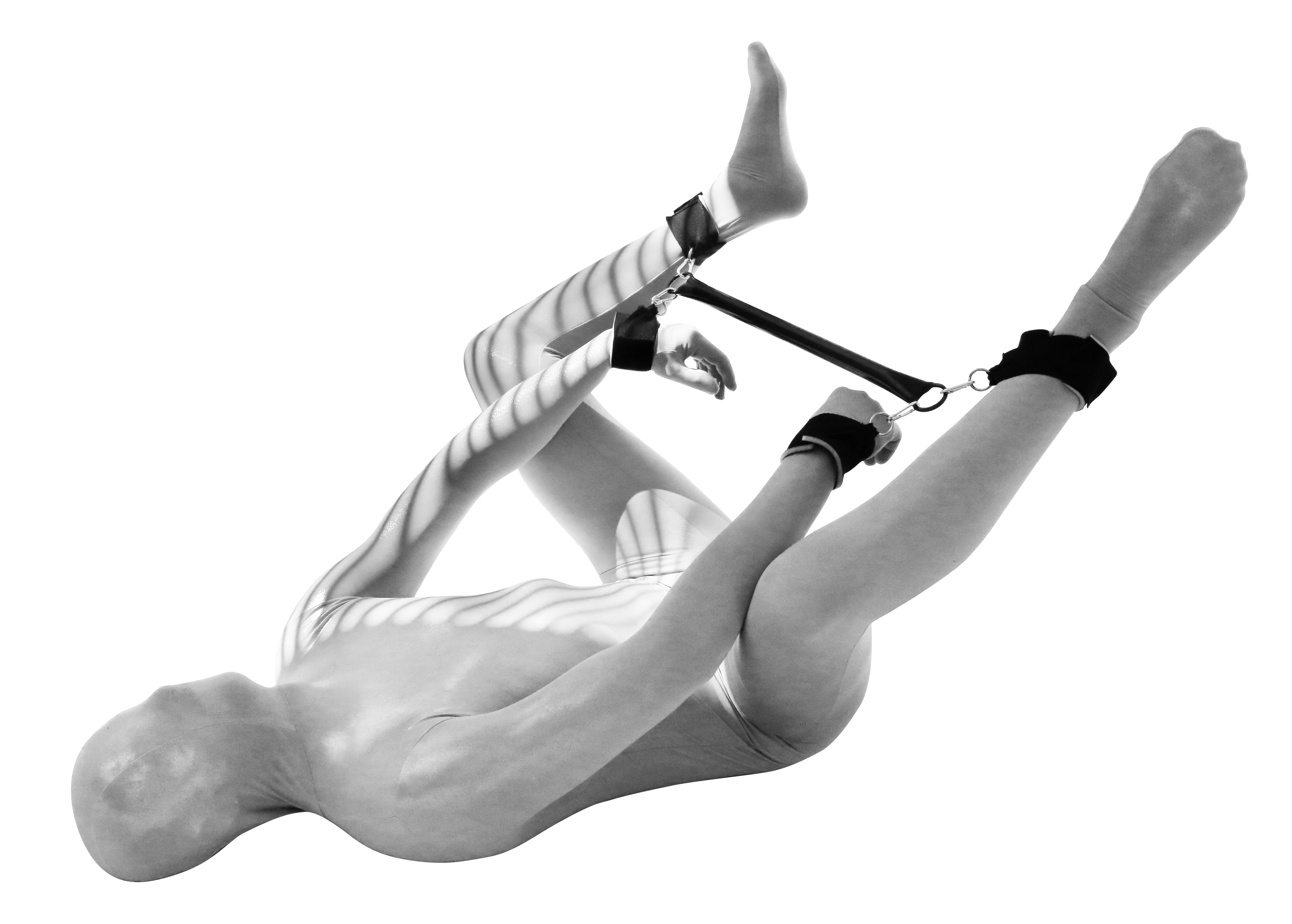 Spreizstange mit Handfesseln, Fußfesseln und Halsfessel