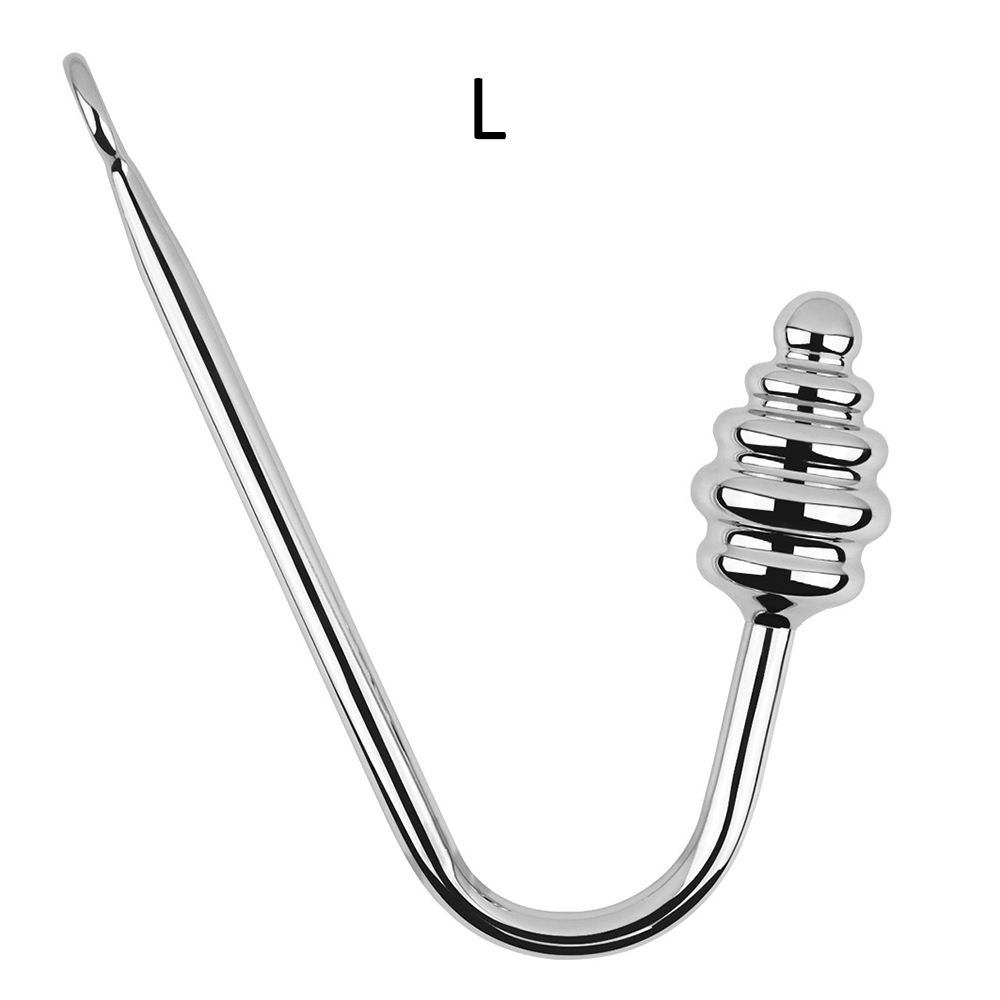 Bondage Hook aus Metall mit Analzapfen in drei Grössen