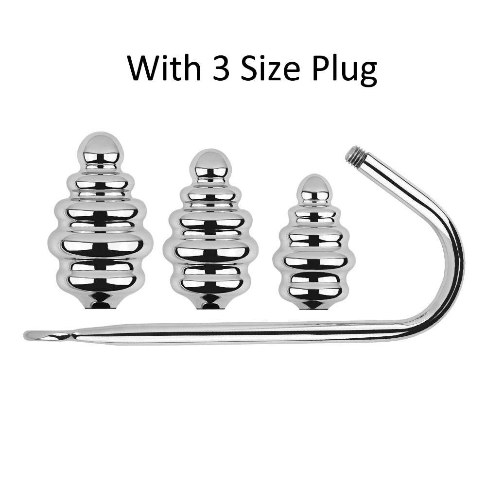 Bondage Hook aus Metall mit Analzapfen in drei Grössen