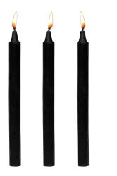 Dark Drippers Fetisch-Tropfkerzen – Schwarz (3er-Set)