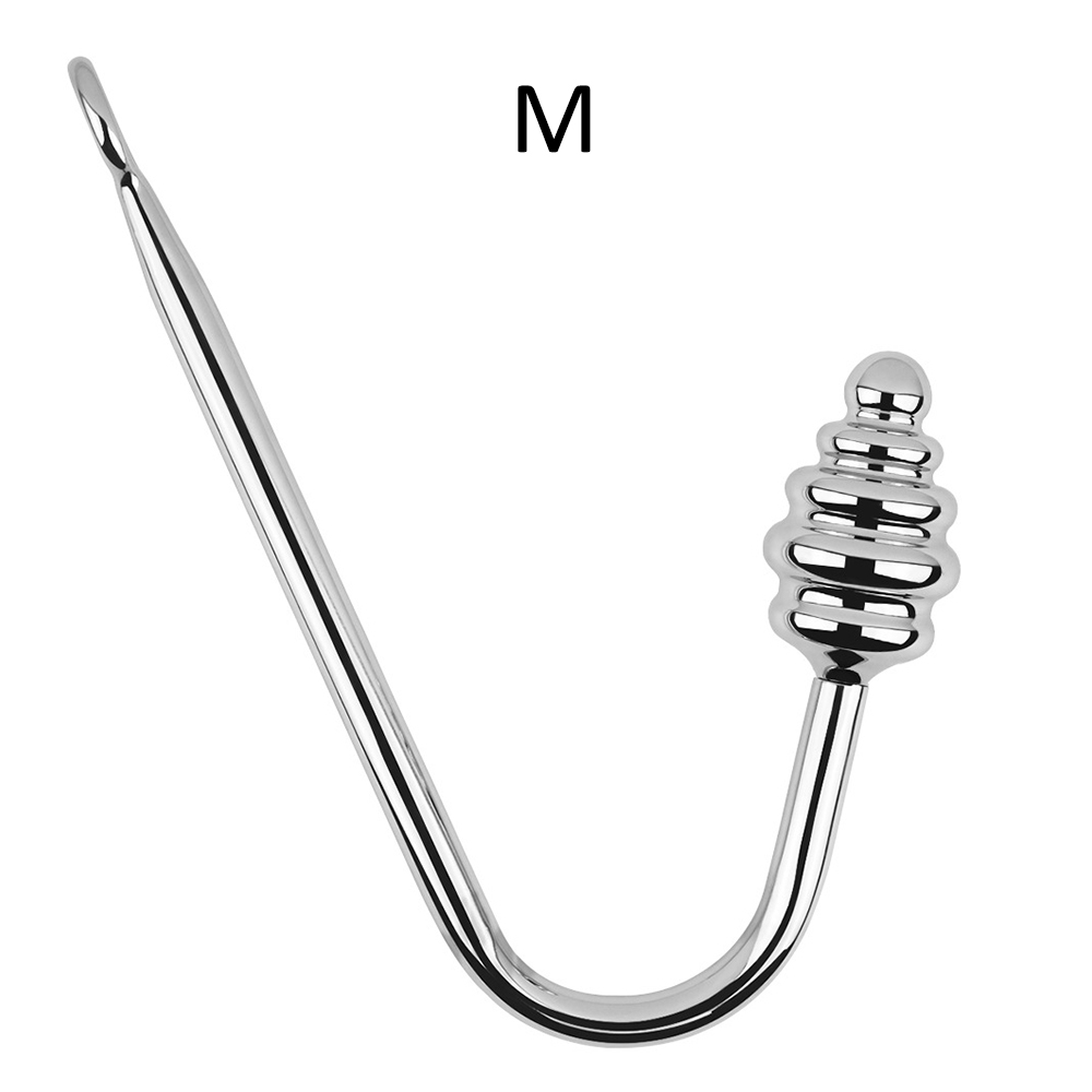 Bondage Hook aus Metall mit Analzapfen in drei Grössen
