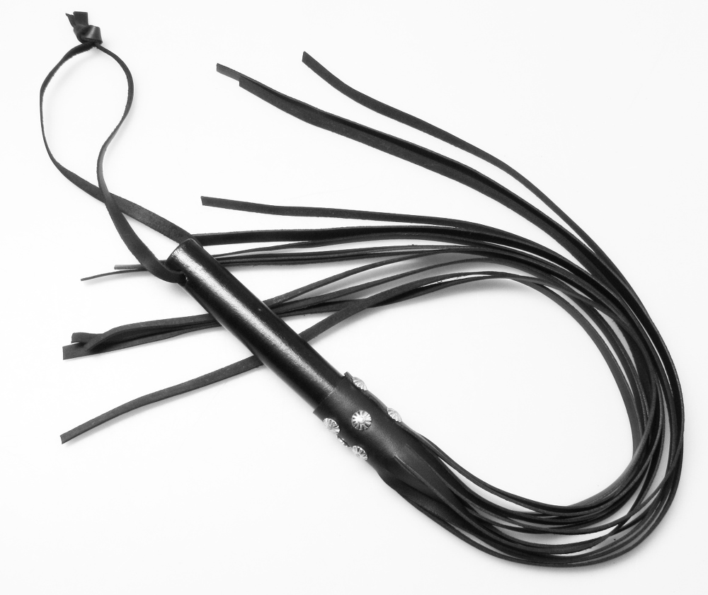 PEITSCHE - FLOGGER mit Holzgriff Damengriff