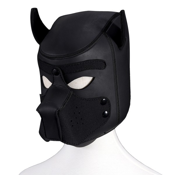 Puppy Play Dog Maske – Hunde Maske für Rollenspiele – schwarz